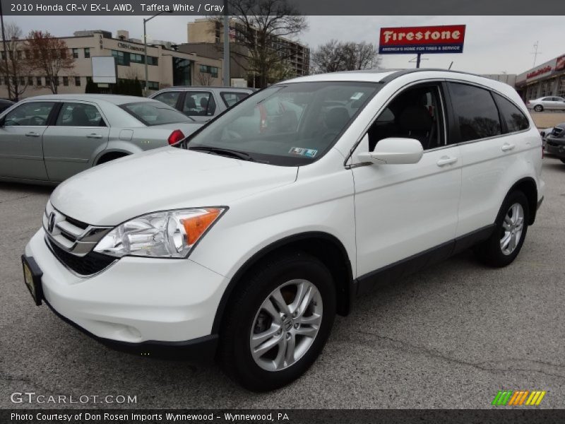 Taffeta White / Gray 2010 Honda CR-V EX-L AWD