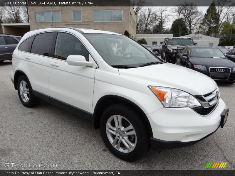 Taffeta White / Gray 2010 Honda CR-V EX-L AWD