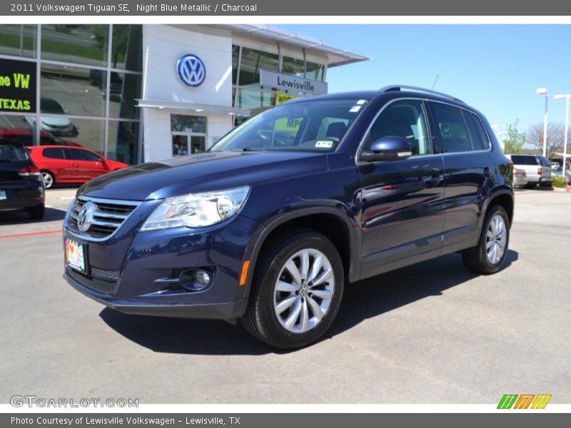 Night Blue Metallic / Charcoal 2011 Volkswagen Tiguan SE
