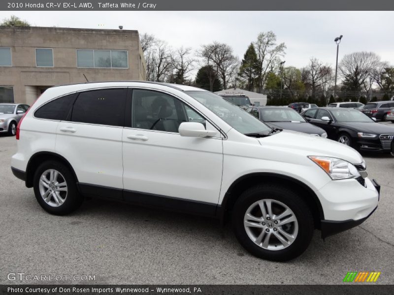 Taffeta White / Gray 2010 Honda CR-V EX-L AWD