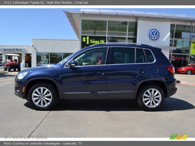 Night Blue Metallic / Charcoal 2011 Volkswagen Tiguan SE