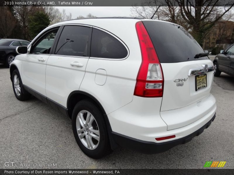 Taffeta White / Gray 2010 Honda CR-V EX-L AWD