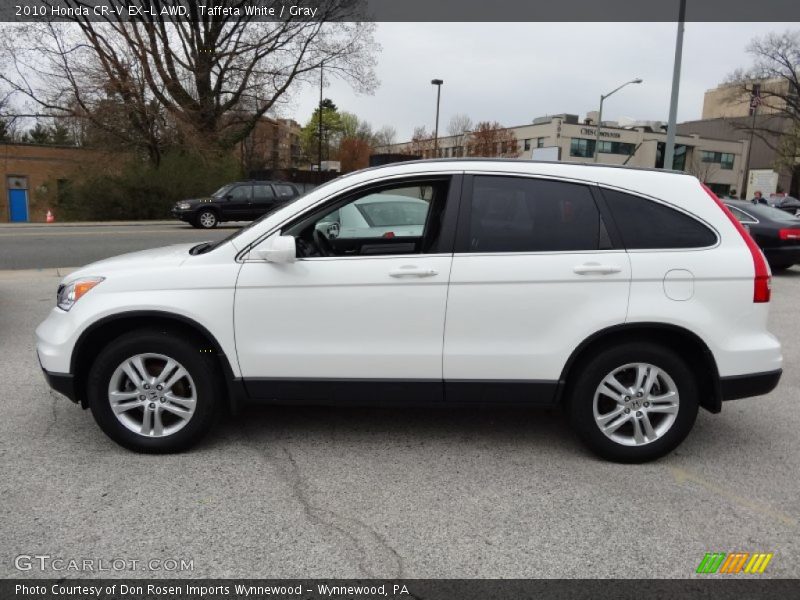 Taffeta White / Gray 2010 Honda CR-V EX-L AWD