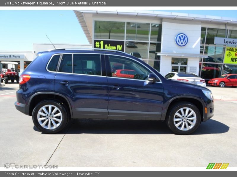 Night Blue Metallic / Charcoal 2011 Volkswagen Tiguan SE