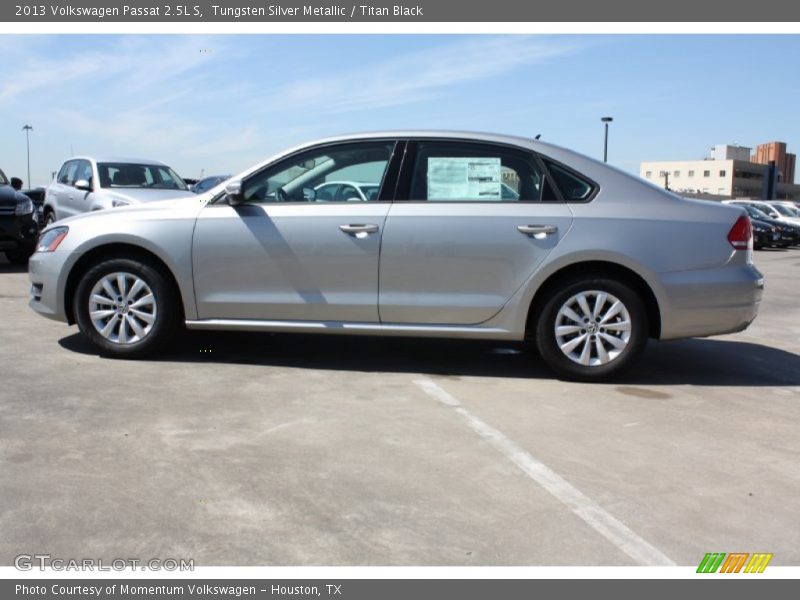Tungsten Silver Metallic / Titan Black 2013 Volkswagen Passat 2.5L S