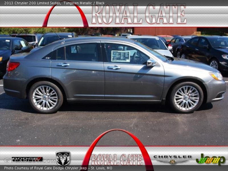 Tungsten Metallic / Black 2013 Chrysler 200 Limited Sedan