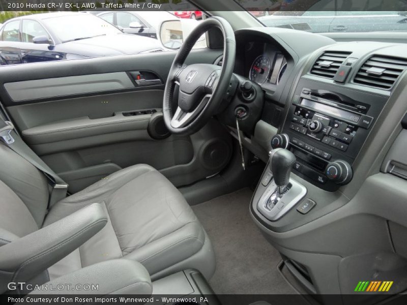 Taffeta White / Gray 2010 Honda CR-V EX-L AWD