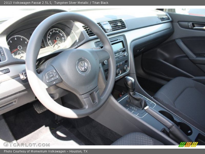 Tungsten Silver Metallic / Titan Black 2013 Volkswagen Passat 2.5L S
