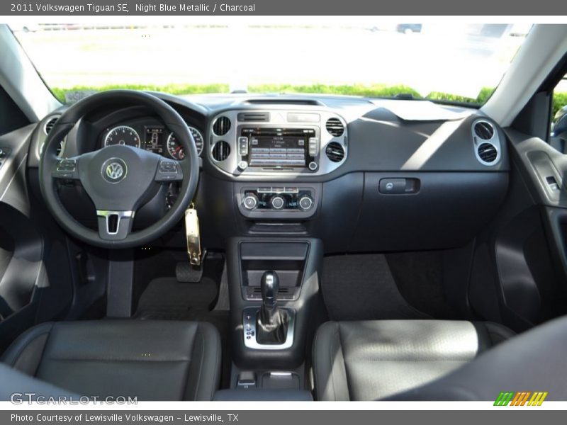 Night Blue Metallic / Charcoal 2011 Volkswagen Tiguan SE