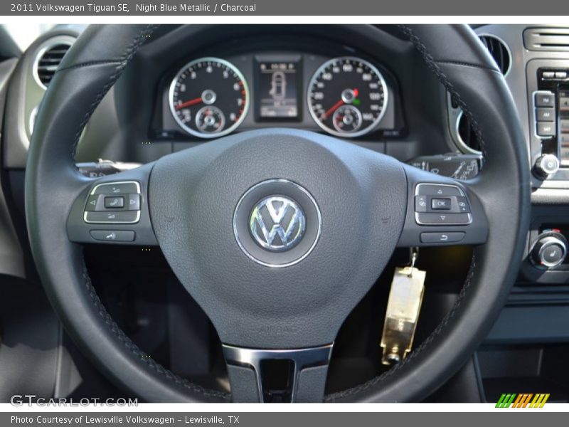 Night Blue Metallic / Charcoal 2011 Volkswagen Tiguan SE