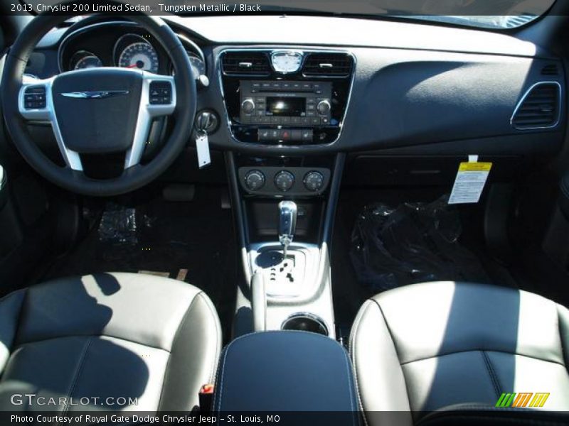 Tungsten Metallic / Black 2013 Chrysler 200 Limited Sedan