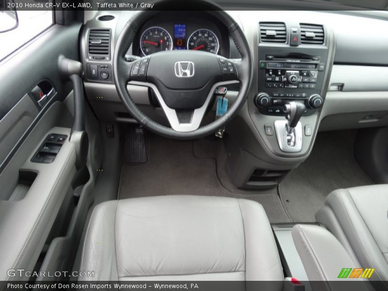 Taffeta White / Gray 2010 Honda CR-V EX-L AWD