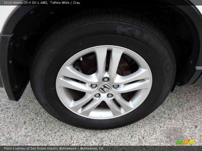 Taffeta White / Gray 2010 Honda CR-V EX-L AWD
