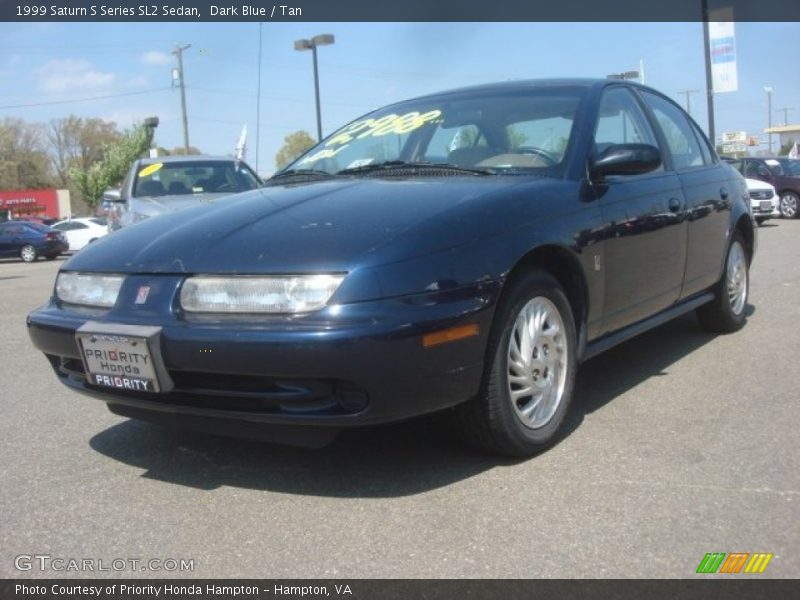 Dark Blue / Tan 1999 Saturn S Series SL2 Sedan