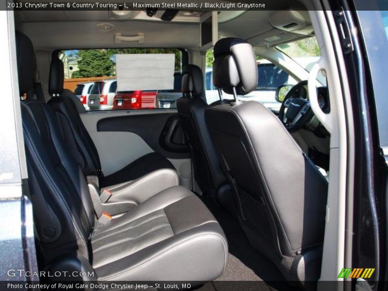Maximum Steel Metallic / Black/Light Graystone 2013 Chrysler Town & Country Touring - L
