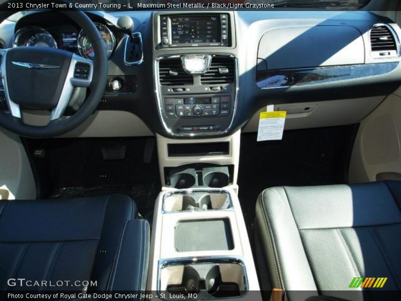 Maximum Steel Metallic / Black/Light Graystone 2013 Chrysler Town & Country Touring - L
