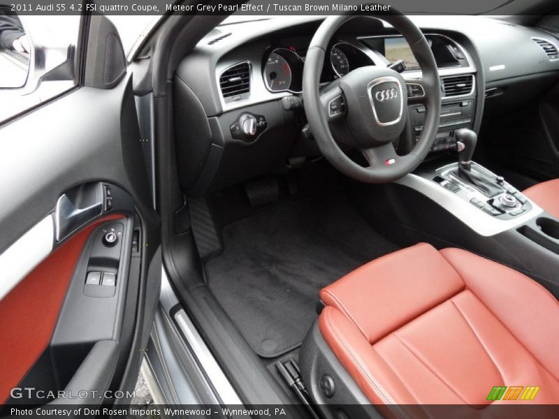 Meteor Grey Pearl Effect / Tuscan Brown Milano Leather 2011 Audi S5 4.2 FSI quattro Coupe