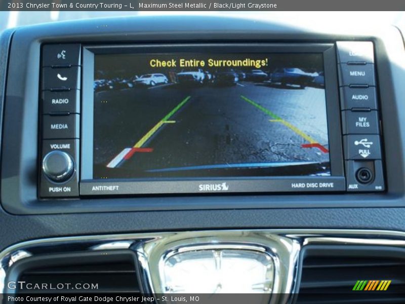 Maximum Steel Metallic / Black/Light Graystone 2013 Chrysler Town & Country Touring - L