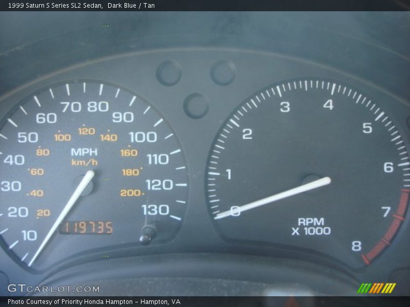 Dark Blue / Tan 1999 Saturn S Series SL2 Sedan