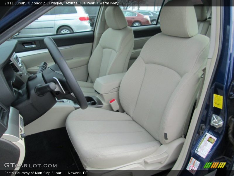 Azurite Blue Pearl / Warm Ivory 2011 Subaru Outback 2.5i Wagon
