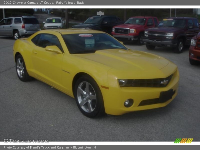 Rally Yellow / Black 2012 Chevrolet Camaro LT Coupe