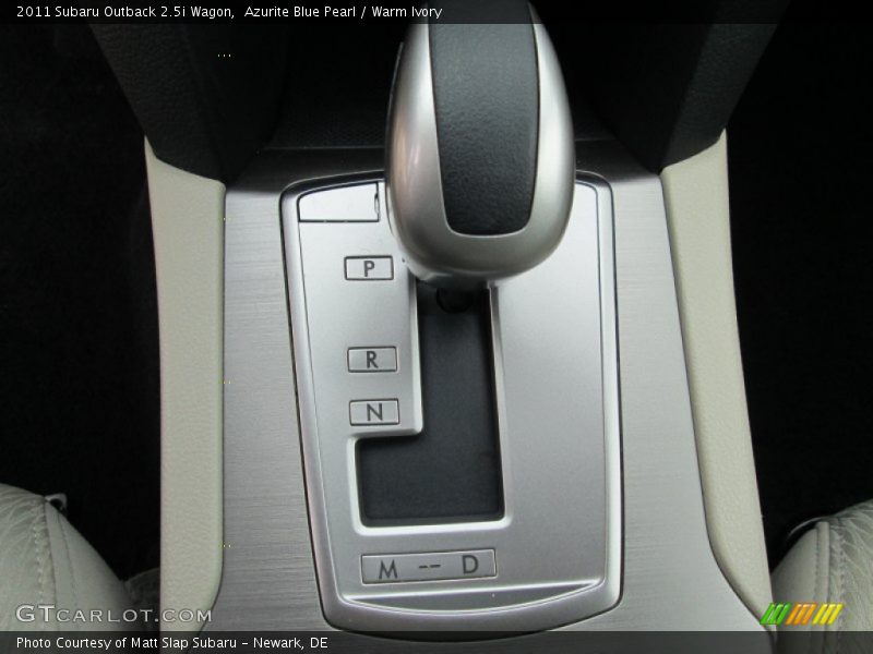 Azurite Blue Pearl / Warm Ivory 2011 Subaru Outback 2.5i Wagon