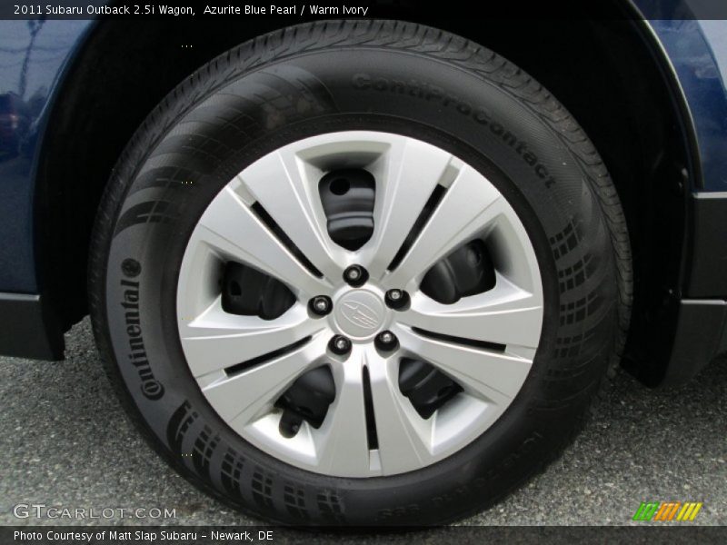 Azurite Blue Pearl / Warm Ivory 2011 Subaru Outback 2.5i Wagon
