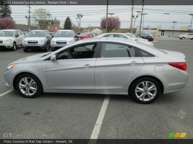 Radiant Silver / Black 2011 Hyundai Sonata Limited