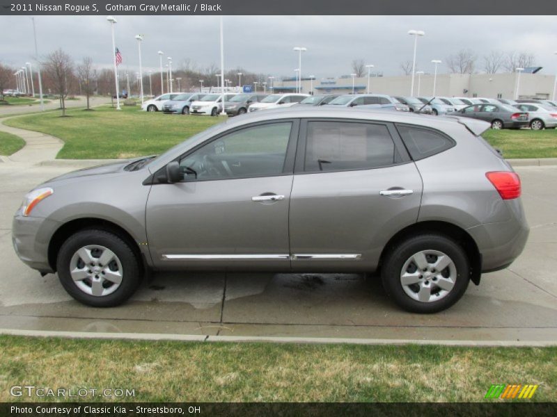 Gotham Gray Metallic / Black 2011 Nissan Rogue S