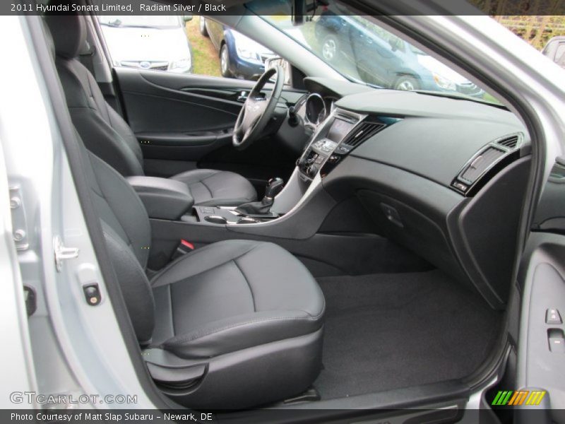 Radiant Silver / Black 2011 Hyundai Sonata Limited