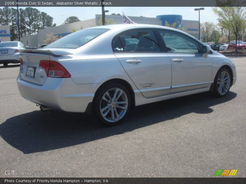 Alabaster Silver Metallic / Black 2008 Honda Civic Si Sedan