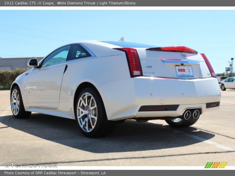 White Diamond Tricoat / Light Titanium/Ebony 2013 Cadillac CTS -V Coupe