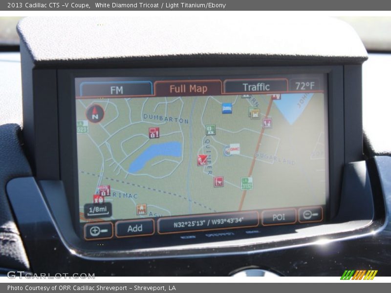 Navigation of 2013 CTS -V Coupe