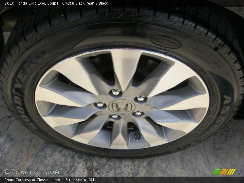 Crystal Black Pearl / Black 2010 Honda Civic EX-L Coupe