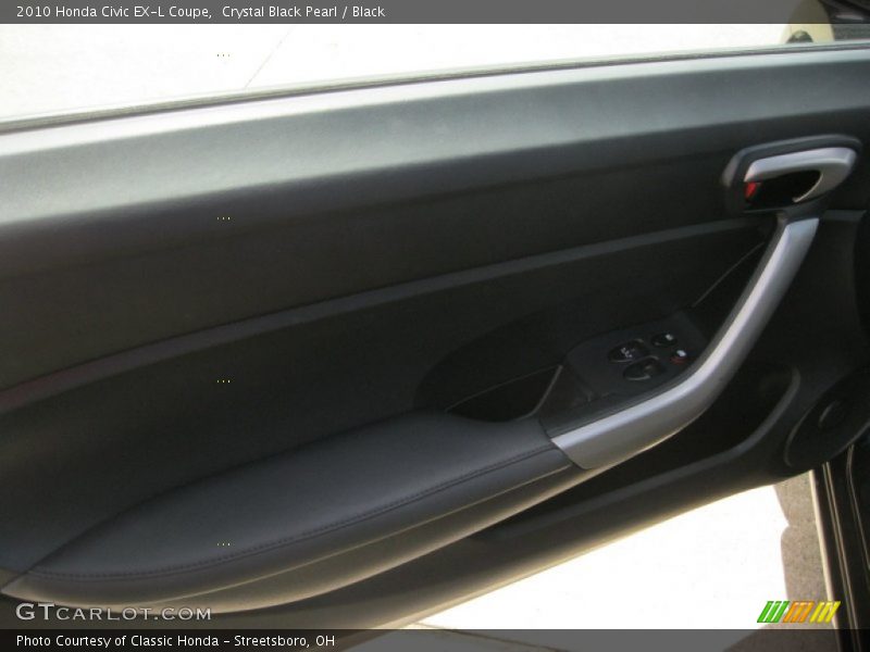 Crystal Black Pearl / Black 2010 Honda Civic EX-L Coupe