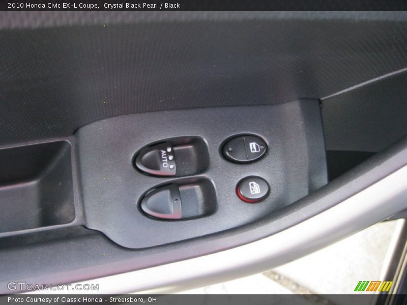Crystal Black Pearl / Black 2010 Honda Civic EX-L Coupe