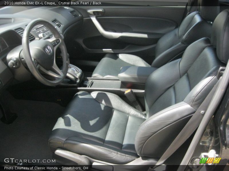  2010 Civic EX-L Coupe Black Interior