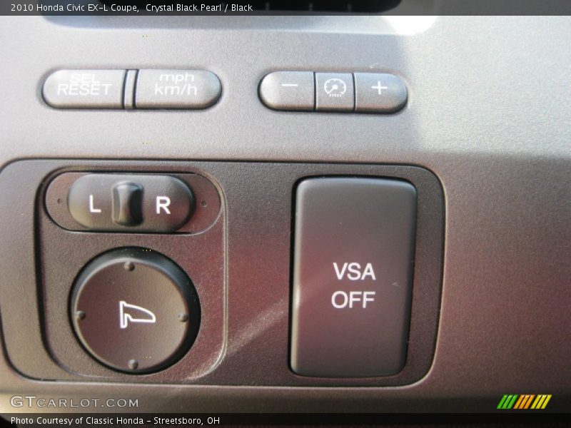 Crystal Black Pearl / Black 2010 Honda Civic EX-L Coupe