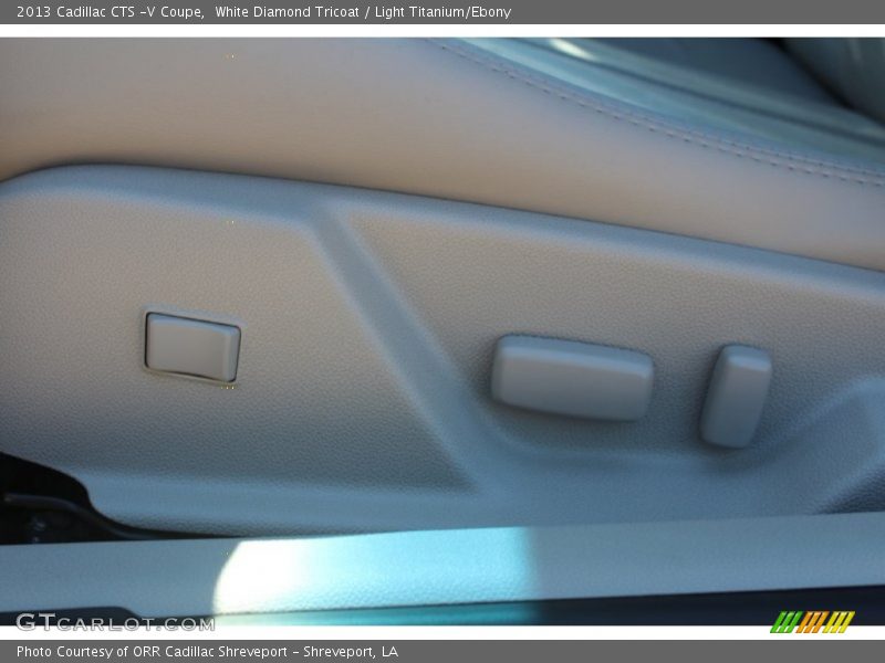 White Diamond Tricoat / Light Titanium/Ebony 2013 Cadillac CTS -V Coupe