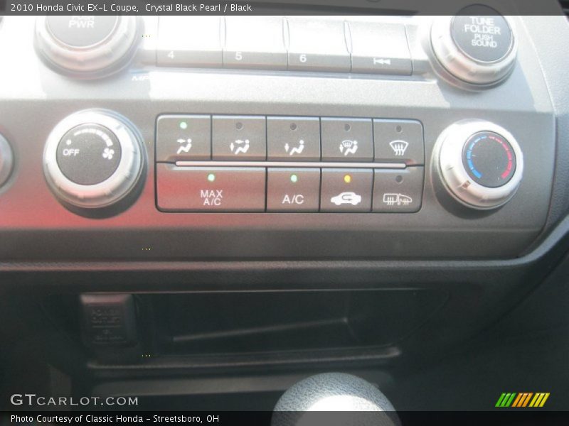 Controls of 2010 Civic EX-L Coupe