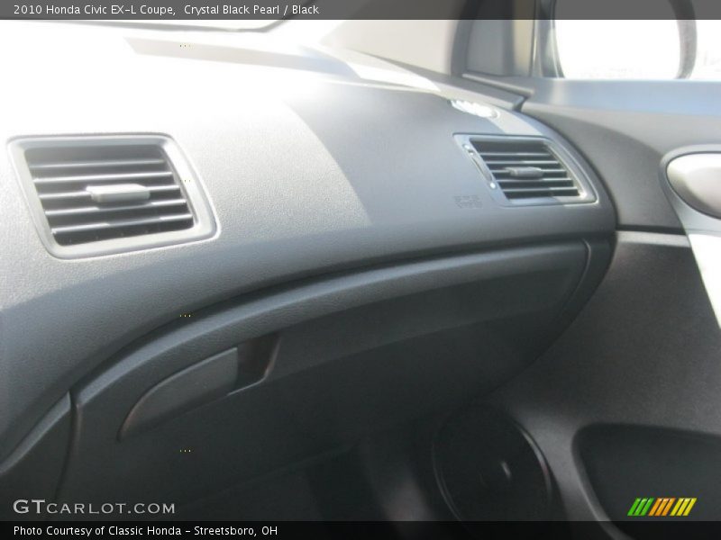 Crystal Black Pearl / Black 2010 Honda Civic EX-L Coupe