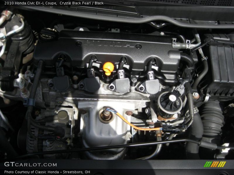 Crystal Black Pearl / Black 2010 Honda Civic EX-L Coupe