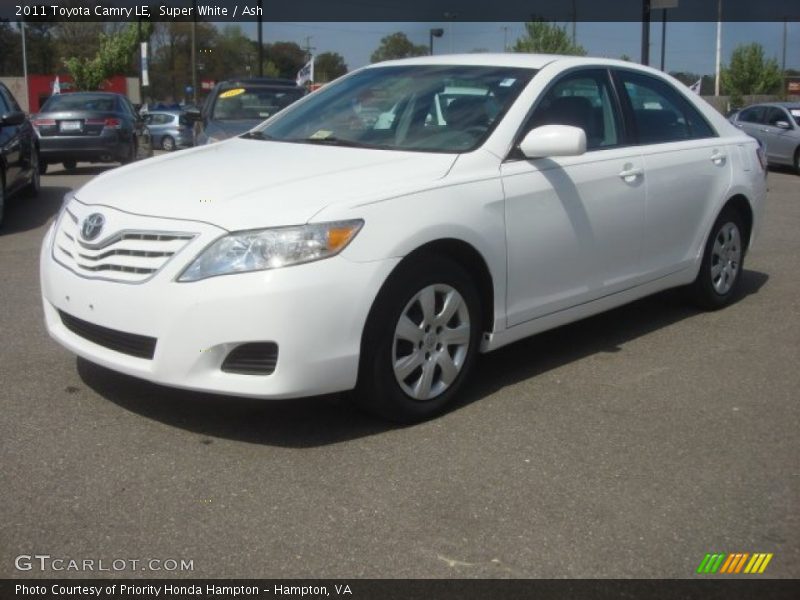 Super White / Ash 2011 Toyota Camry LE