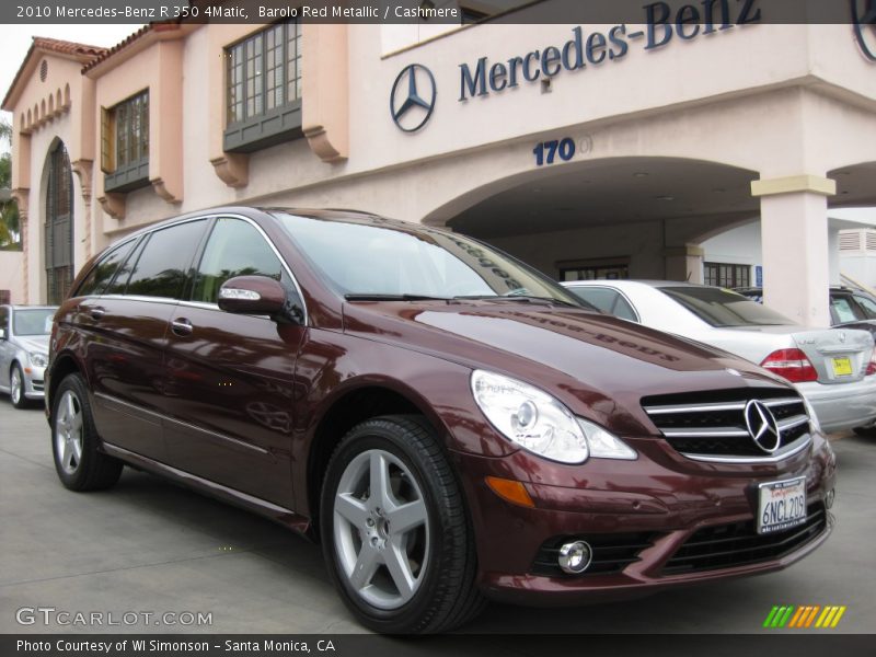 Barolo Red Metallic / Cashmere 2010 Mercedes-Benz R 350 4Matic