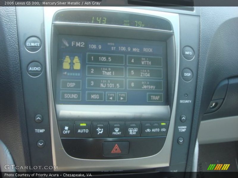 Mercury Silver Metallic / Ash Gray 2006 Lexus GS 300