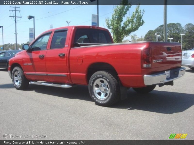 Flame Red / Taupe 2002 Dodge Ram 1500 SLT Quad Cab