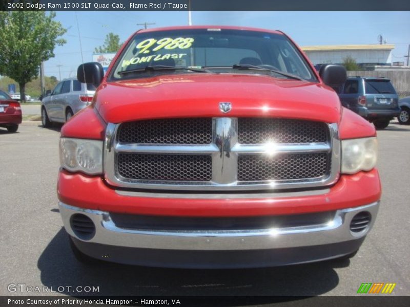 Flame Red / Taupe 2002 Dodge Ram 1500 SLT Quad Cab