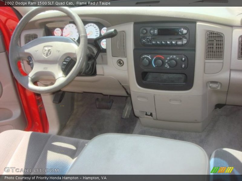 Flame Red / Taupe 2002 Dodge Ram 1500 SLT Quad Cab