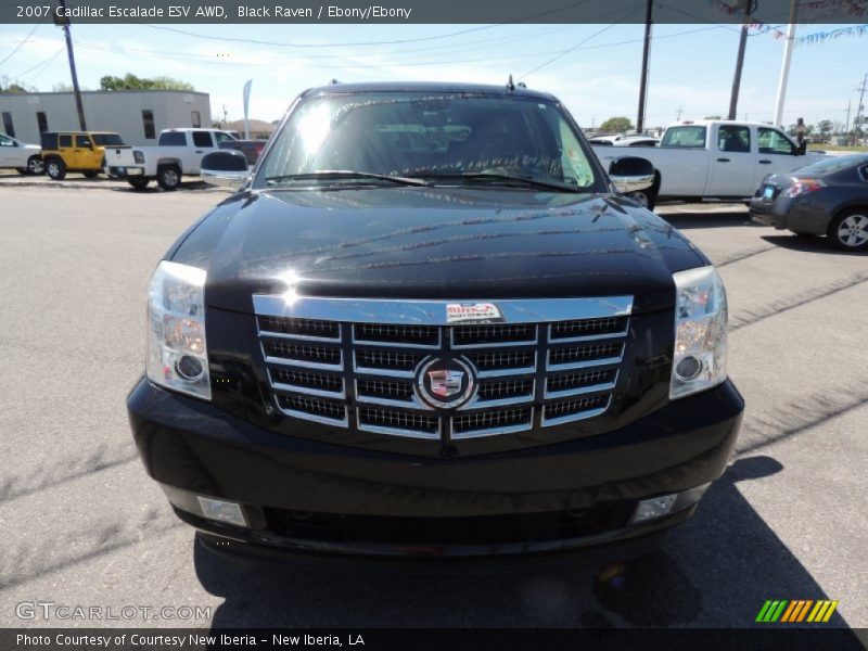 Black Raven / Ebony/Ebony 2007 Cadillac Escalade ESV AWD