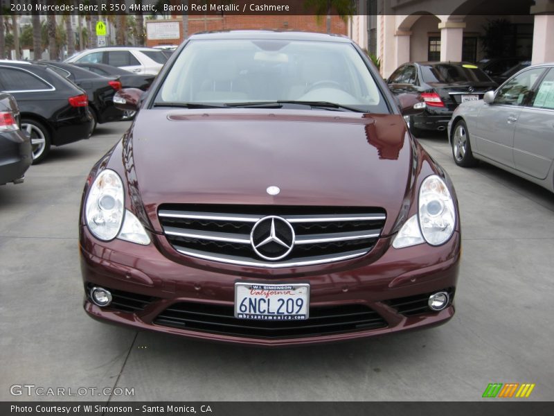 Barolo Red Metallic / Cashmere 2010 Mercedes-Benz R 350 4Matic